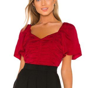 Marlene Blouse in Carmin from Revolve